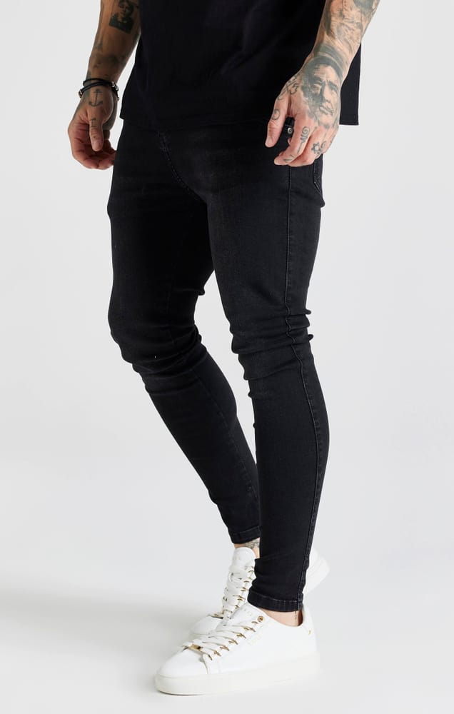 Essential Skinny Jean Pantaloni per il tempo libero SikSilk 474111600420 Taglie M Colore nero N. figura 1