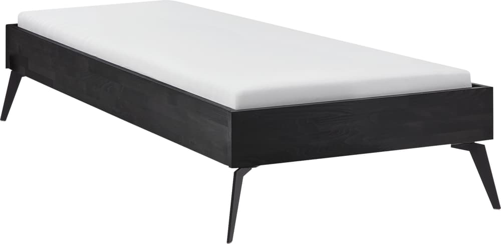 CARA Bett CARA Bett 407814200000 Grösse B: 90.0 cm x T: 200.0 cm Farbe Buche schwarz Bild Nr. 1