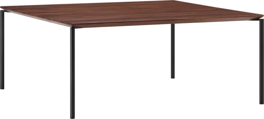 BAO Salontisch 402163800000 Grösse B: 90.0 cm x T: 90.0 cm x H: 40.0 cm Farbe Nussbaum massiv / schwarz Bild Nr. 1