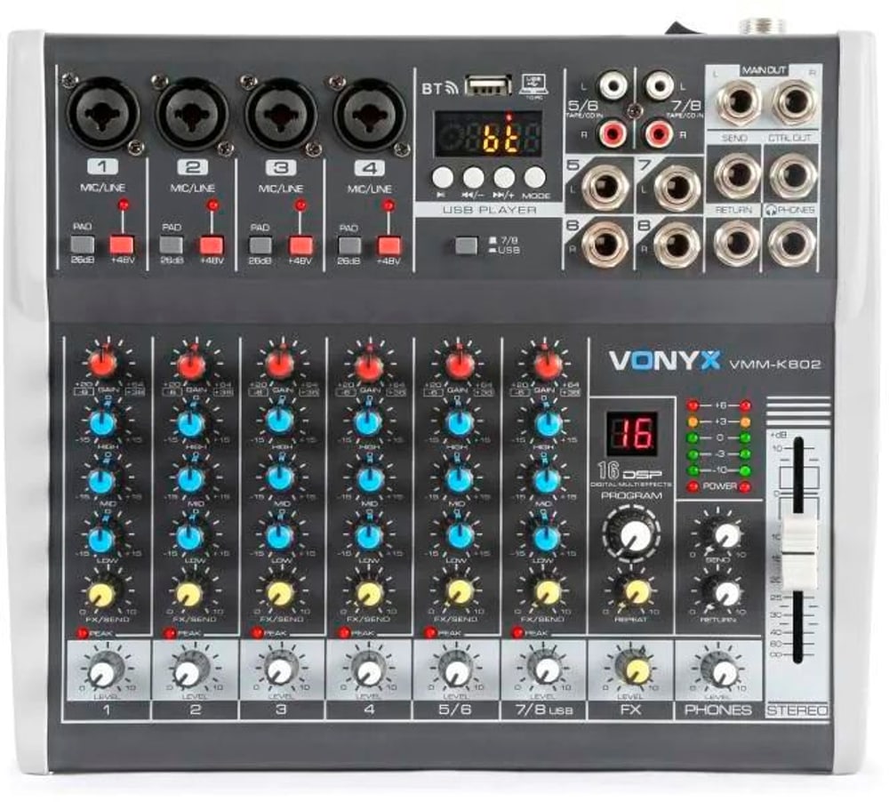 VMM-K802 Contrôleur pour DJ VONYX 785300171363 Photo no. 1