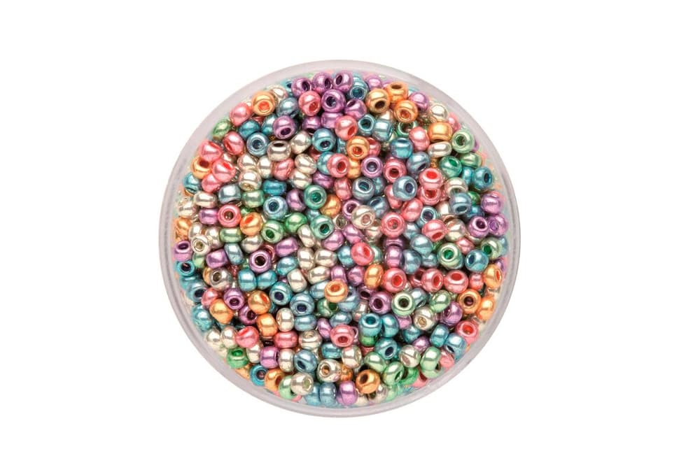 Perle di rocailles assortiti 2,6mm 17g, mix Perline artigianali 608137500000 N. figura 1