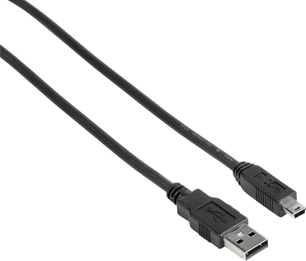 Câble USB 2.0, USB-A mâle - mini USB-B mâle (connecteur B5), 1,8m Câble USB Hama 785300174927 Photo no. 1