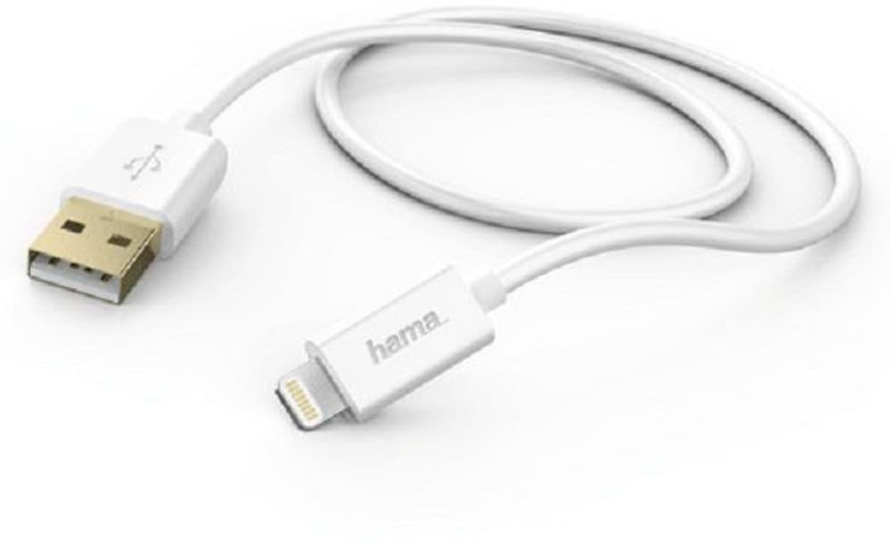 Flexible, USB-A - Lightning, 1,5 m, Silikon, Weiß Ladekabel Hama 785300173135 Bild Nr. 1