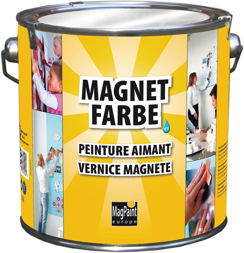 Magnetfarbe Grau 2.5 l Magnetfarbe Magpaint 660646500000 Bild Nr. 1