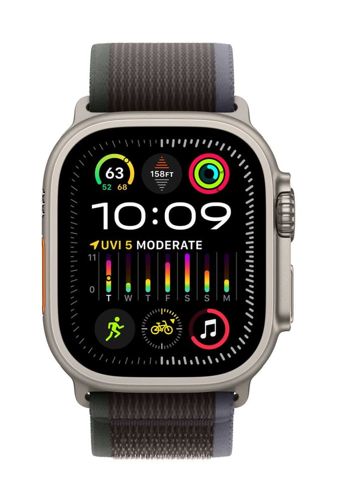 Watch Ultra 2 GPS + Cellular, 49mm Titanium Case with Blue/Black Trail Loop - S/M Smartwatch Apple 785302407344 N. figura 1