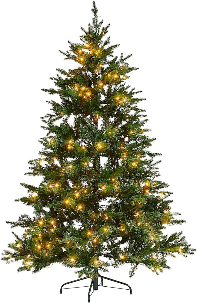 Künstlicher Weihnachtsbaum mit LED Beleuchtung 180 cm grün FIDDLE Kunstbaum Beliani 759257500000 Bild Nr. 1