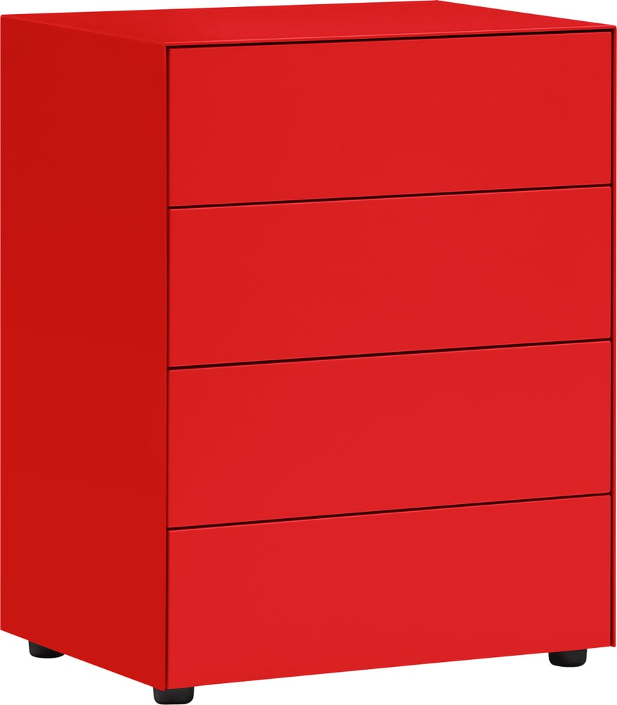 LUX Cassettone 400840200030 Dimensioni L: 60.0 cm x P: 46.0 cm x A: 74.5 cm Colore Rosso N. figura 1