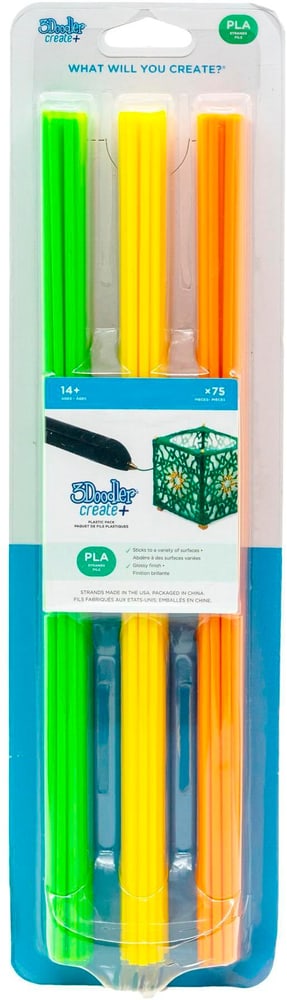 Filamento per penna 3D Create+ e Pro+ arancione, giallo e verde neon Penne 3D 3Doodler 785302426425 N. figura 1