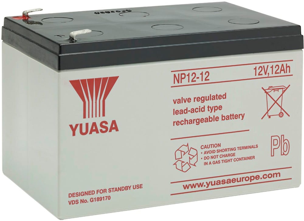 Batterie Auxilliary 12V/12Ah Batteria del motociclo YUASA 621216500000 N. figura 1