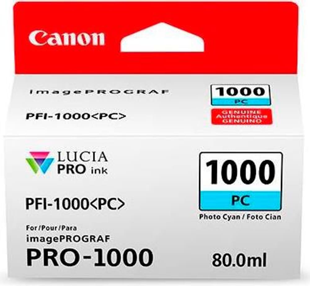 PFI-1000 Cartouche d'encre foto cyan Cartuccia d'inchiostro Canon 785300126467 N. figura 1