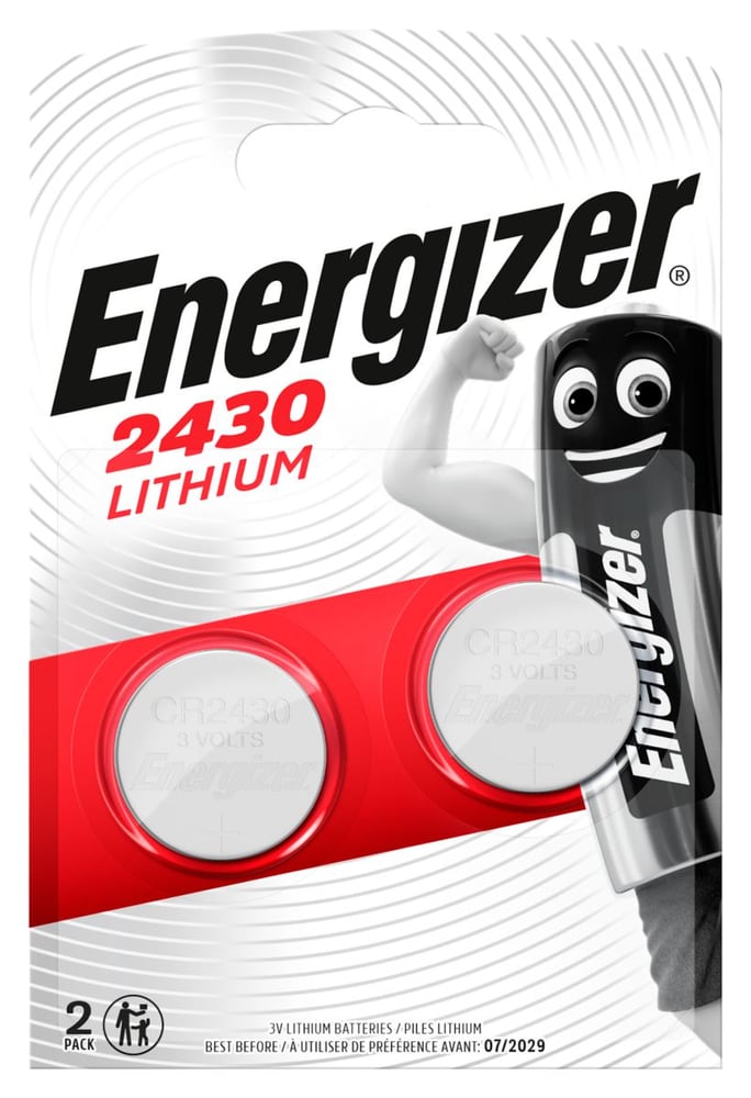 Lithium CR2430/3 V 2 pcs. Micropila Energizer 704764000000 N. figura 1