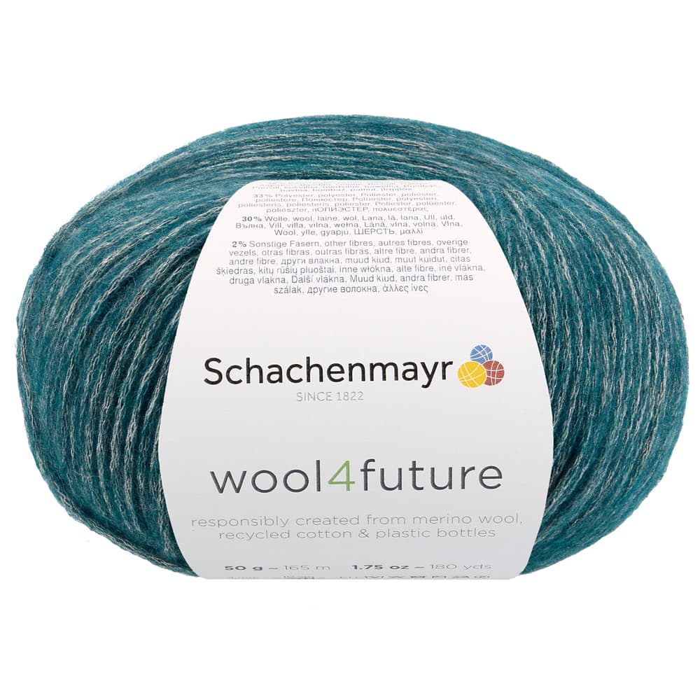 Lana wool4future Lana vergine Schachenmayr 667091700050 Colore Blu Scuro Dimensioni L: 13.0 cm x L: 15.0 cm x A: 8.0 cm N. figura 1