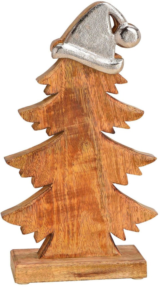 Weihnachtsfigur Tannenbaum Nature/Silber, 35 cm Deko Figur G. Wurm 785302412698 Bild Nr. 1