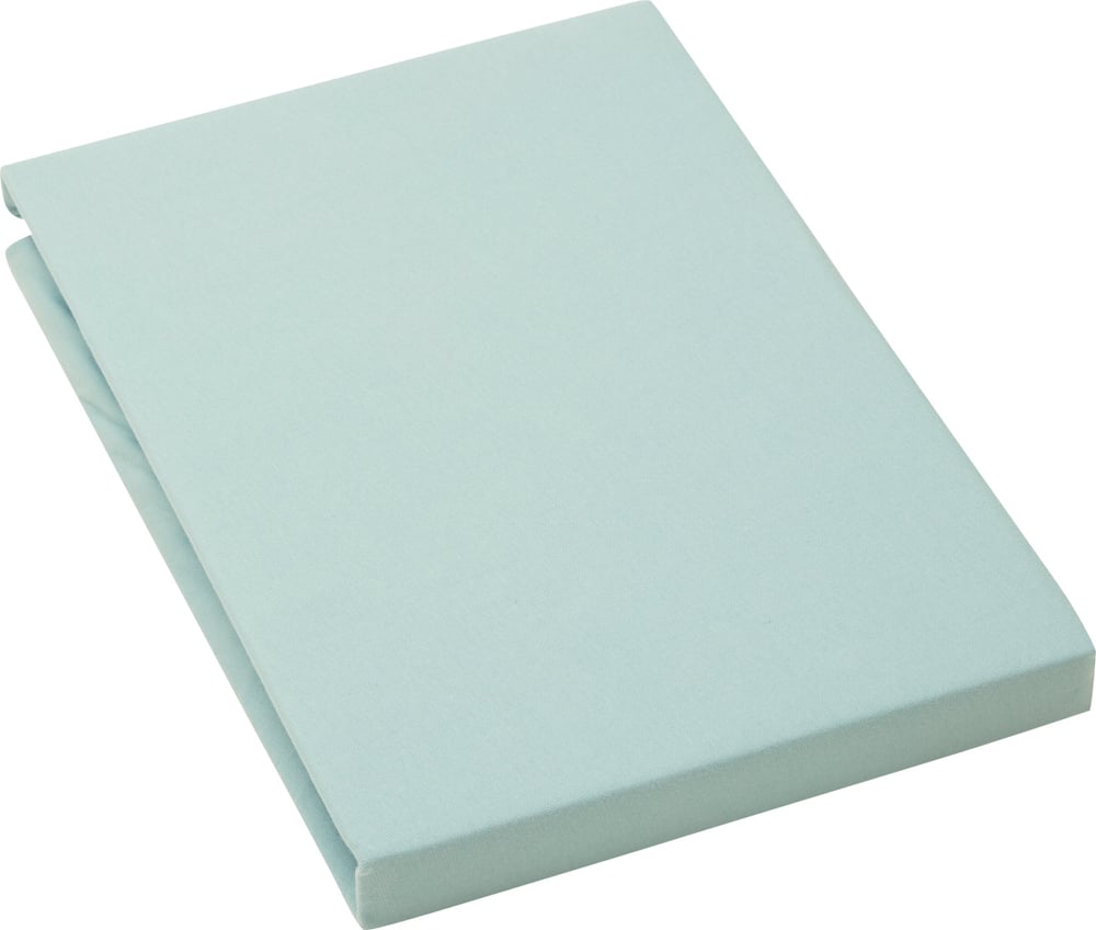 BRAN Jersey-Fixleintuch 451060030342 Farbe Aqua Grösse B: 90.0 cm x H: 200.0 cm Bild Nr. 1