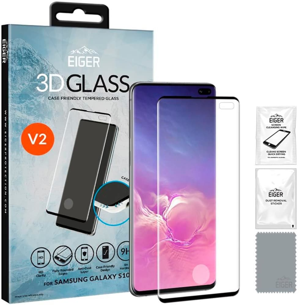 3D Glass Case-Friendly Pellicola protettiva per smartphone Eiger 785302421128 N. figura 1