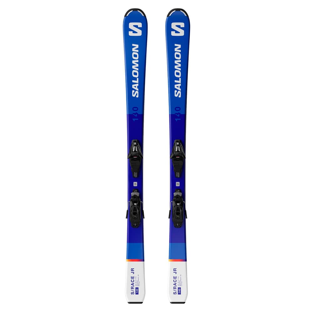 PM S/RACE Jr inkl. C5/L6 GW Skis pour enfant avec fixations Salomon 493618210040 Couleur bleu Longueur 100 Photo no. 1