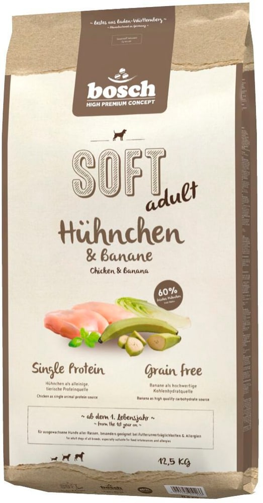 Soft Poulet & Banane 12,5 kg Aliments secs bosch HPC 669700101054 Photo no. 1