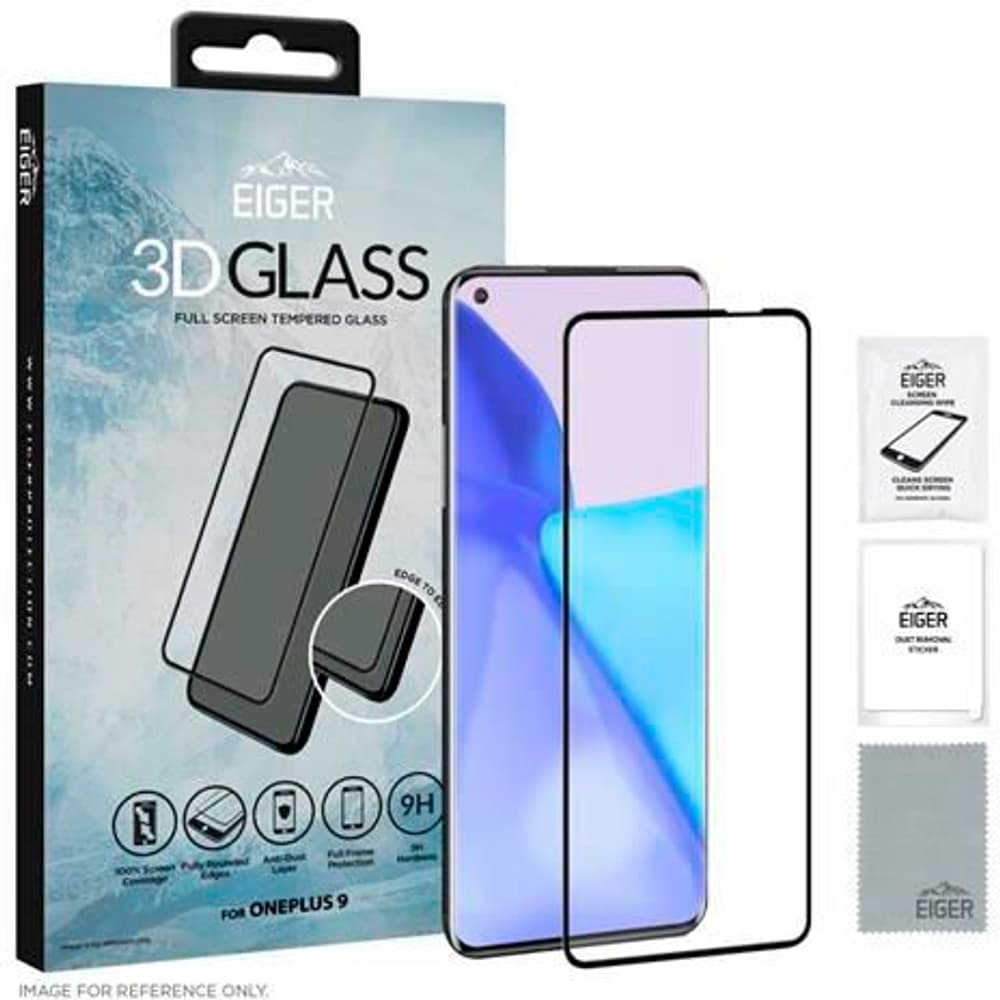 DISP-F OP9 3-D GLAS Protection d’écran pour smartphone Eiger 785300178379 Photo no. 1