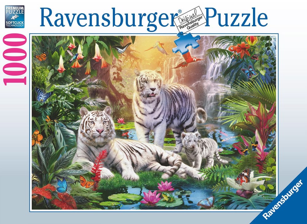 RVB Puzzle 1000 P. Familles de tigres b Puzzles Ravensburger 749062400000 Photo no. 1
