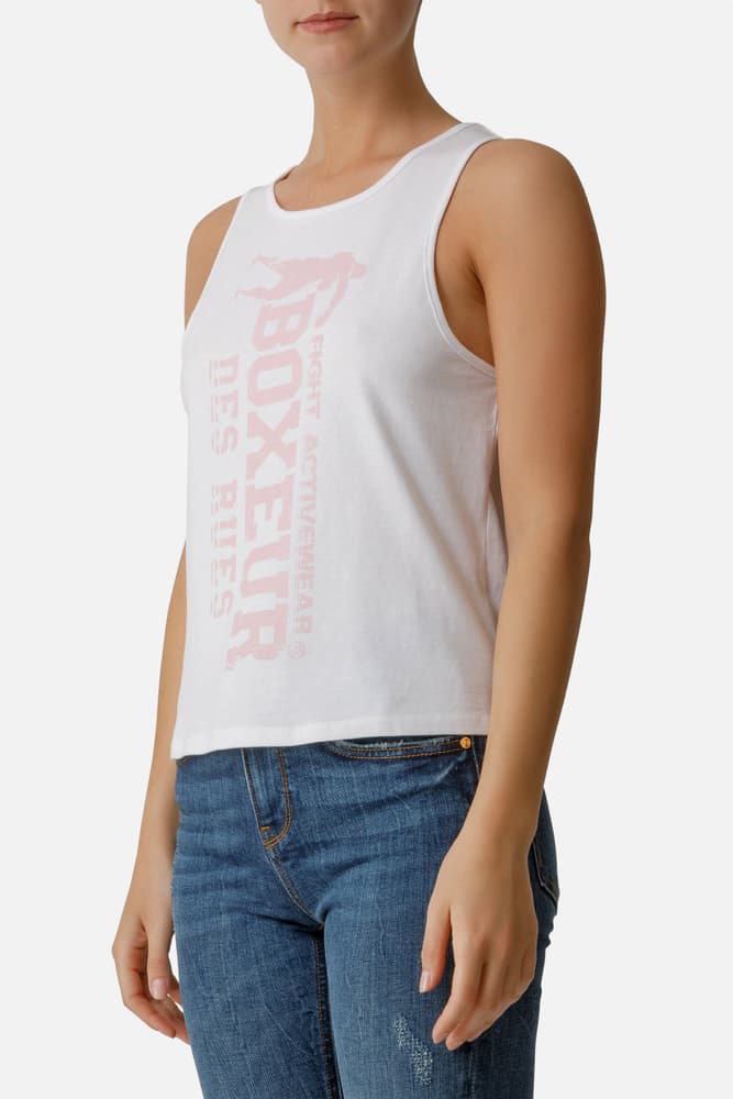 Basic Tank Top With Front Logo Débardeur Boxeur des Rues 472694600310 Taille S Couleur blanc Photo no. 1