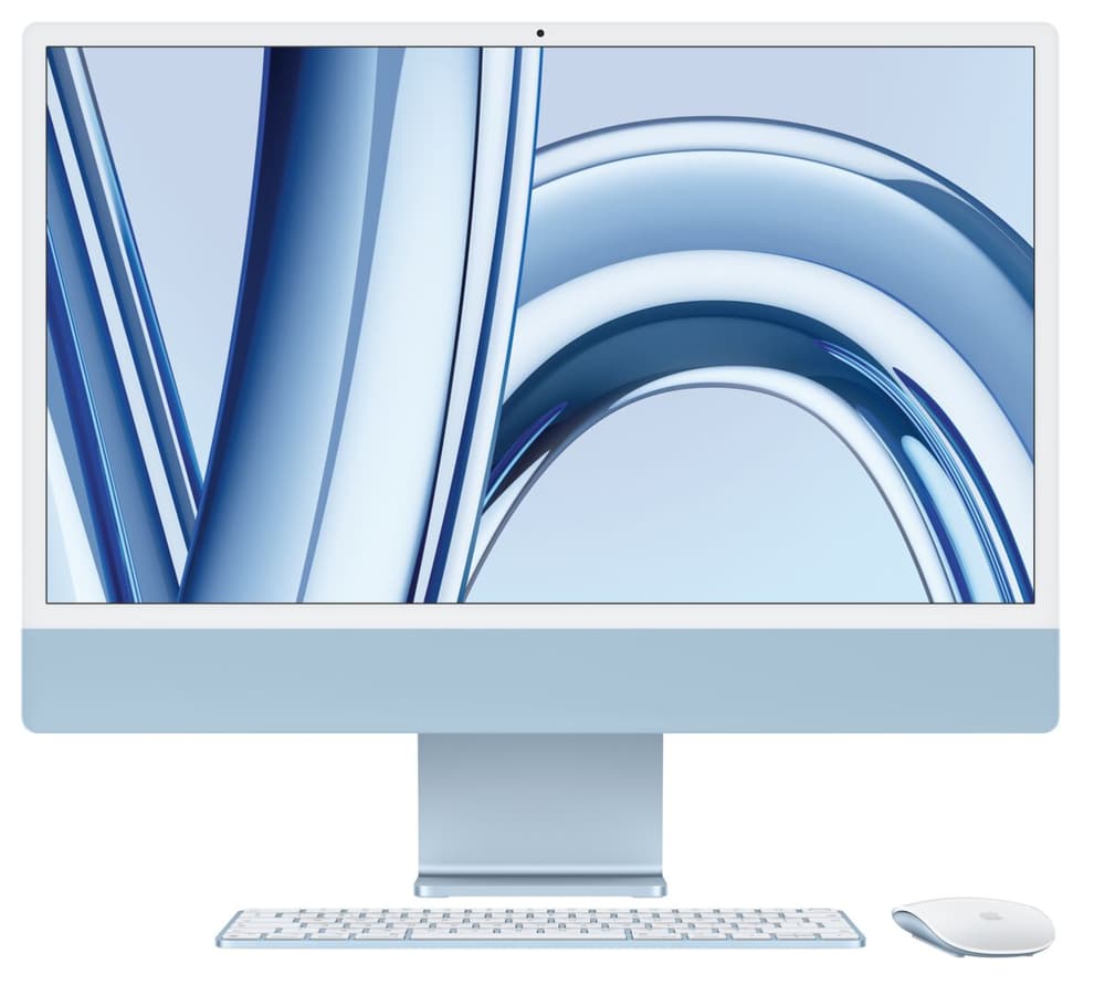 iMac 24 M3 8 CPU 8GPU 256GB 8GB blue PC tout-en-un Apple 799166600000 Photo no. 1