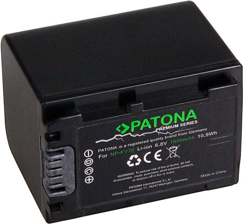 Premium Sony NP-FV70 Batterie pour appareil photo Patona 785300144514 Photo no. 1