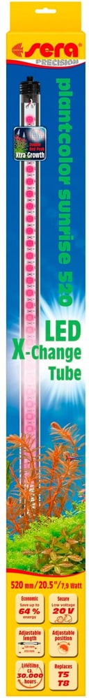 Ampoule LED X-Change Tube PCS, 520 mm, 7.9 W Technique d'aquariophilie sera 785302400635 Photo no. 1