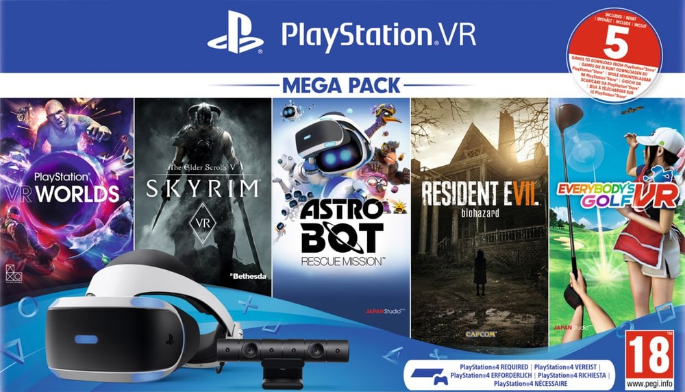 PS VR Mega Pack 2019 VR-Brille Sony 78553870000019 Bild Nr. 1
