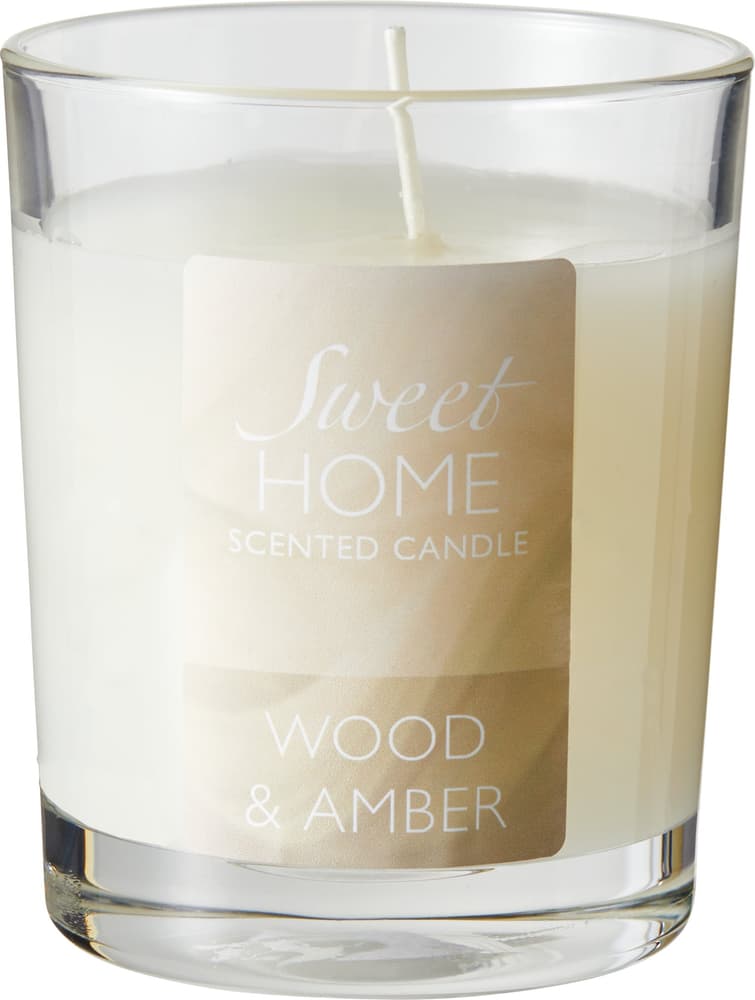 SWEET HOME Bougie parfumée 440741700000 Arôme Wood / Amber Couleur Beige Photo no. 1