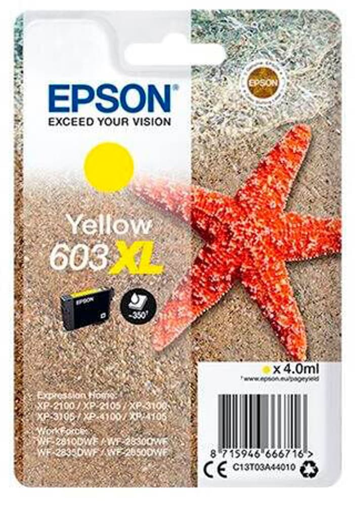 Singlepack Yellow 603XL Cartuccia d'inchiostro Epson 785300194277 N. figura 1