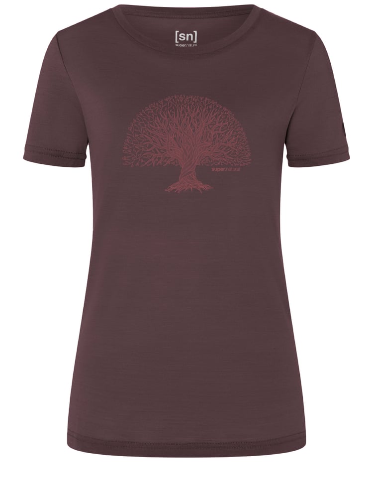 W Tree of Knowledge Tee T-shirt super.natural 466423500528 Taille L Couleur aubergine Photo no. 1