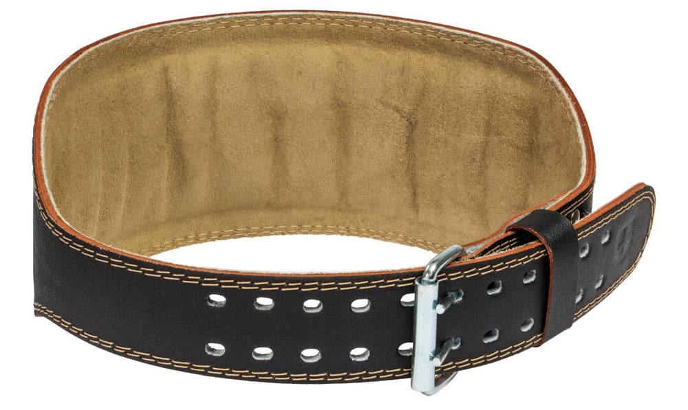 6" Padded Leather Belt Cintura per sollevamento pesi Harbinger 470502800320 Taglie S Colore nero N. figura 1