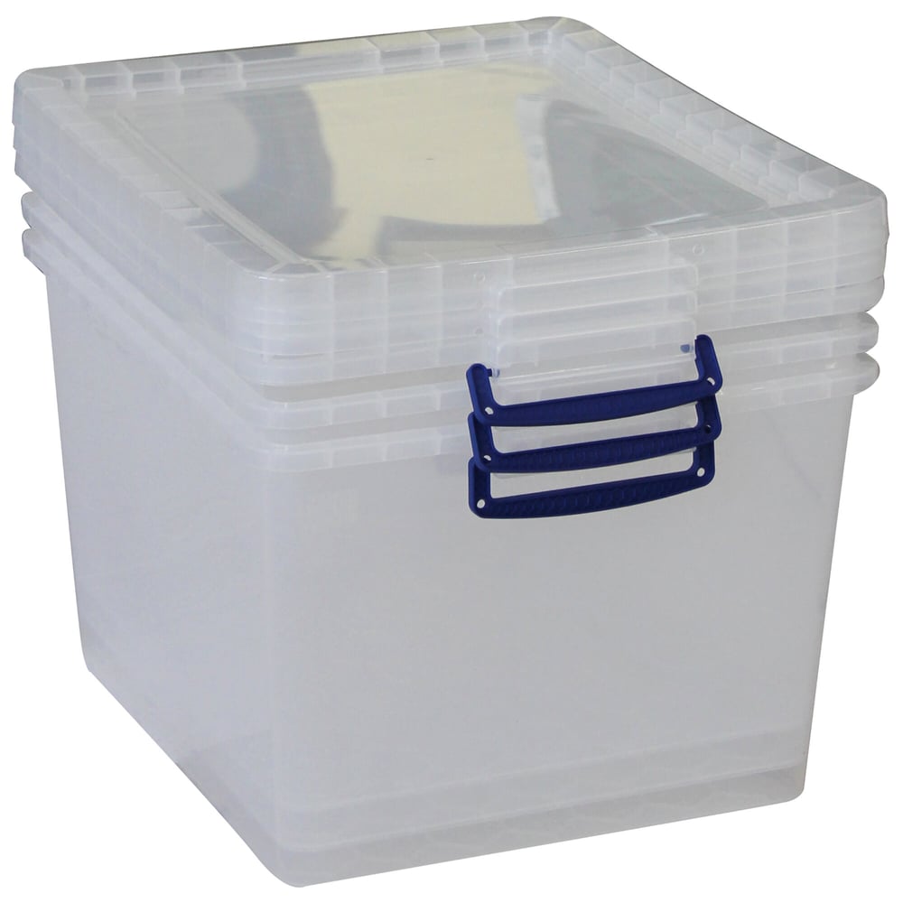 Box di plastica 33.5L, Set di 3 Contenitore Really Useful Box 603739400000 N. figura 1