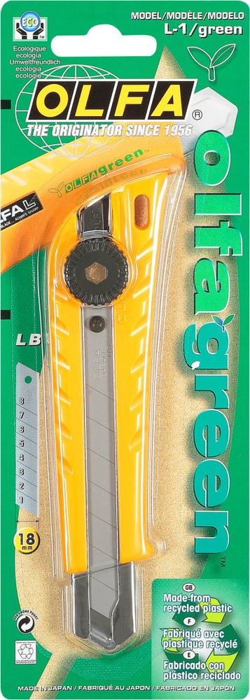 L-1 GREEN 18 mm Cuttermesser OLFA 602762300000 N. figura 1