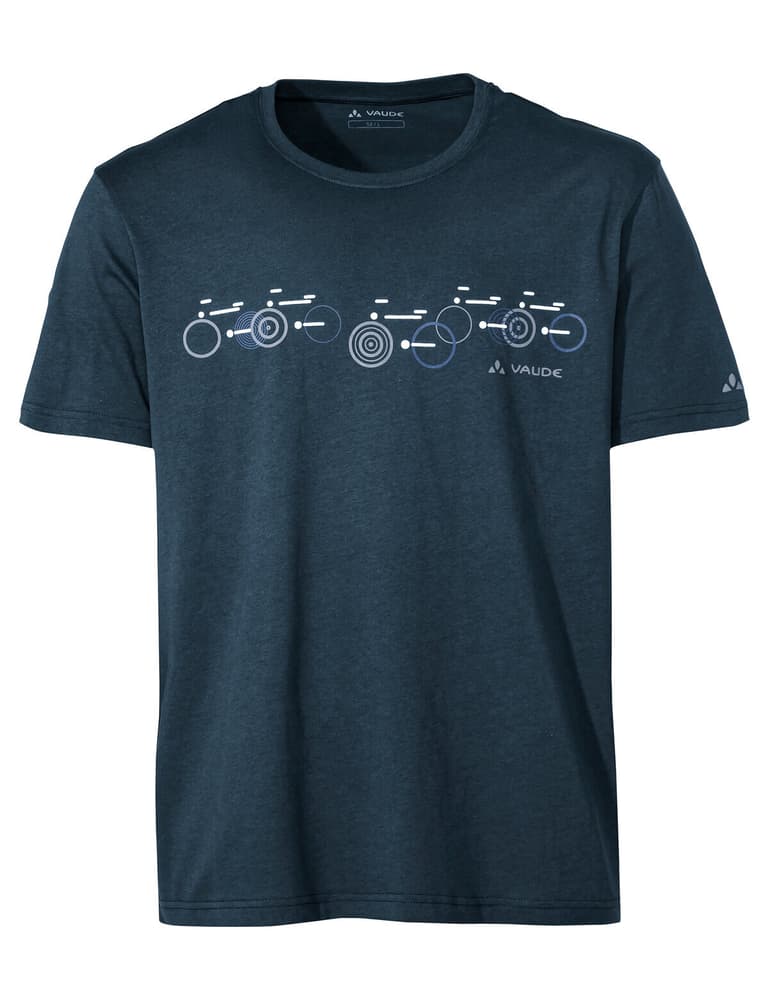 Cyclist T-Shirt V T-shirt Vaude 463989600522 Taille L Couleur bleu foncé Photo no. 1
