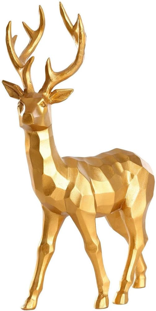 Aufsteller Hirsch Ransiki 44 cm Polyresin, L 300, B 120, H 440, Gold Deko Figur Eglo 785302444339 Bild Nr. 1