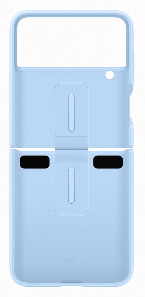 Galaxy Z Flip4 Silicone Cover with Ring - Arctic Blue Coque smartphone Samsung 785300168366 Photo no. 1
