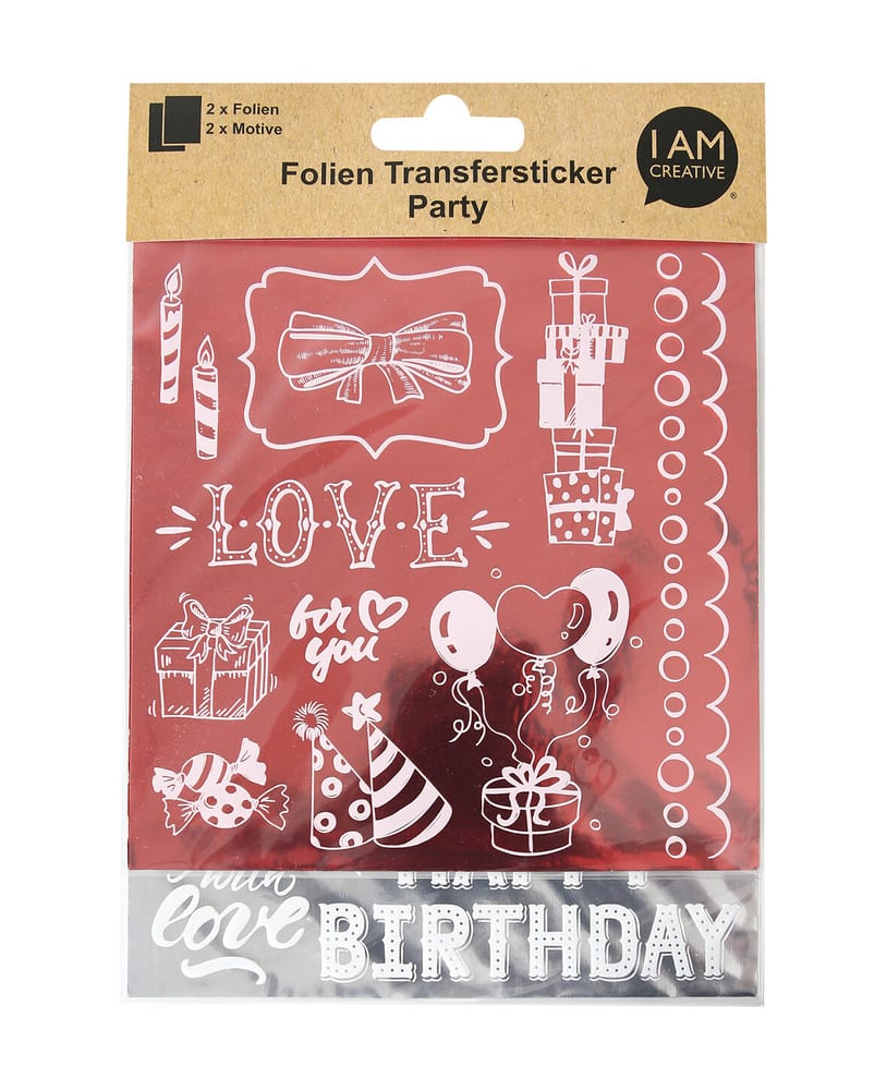 Folien Transfersticker Love, rosa / pink Sticker Set 668009000000 Bild Nr. 1