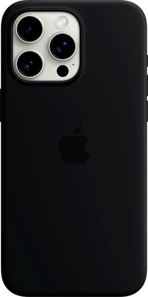 iPhone 15 Pro Max Silicone Case with MagSafe - Black Cover smartphone Apple 785302407352 N. figura 1