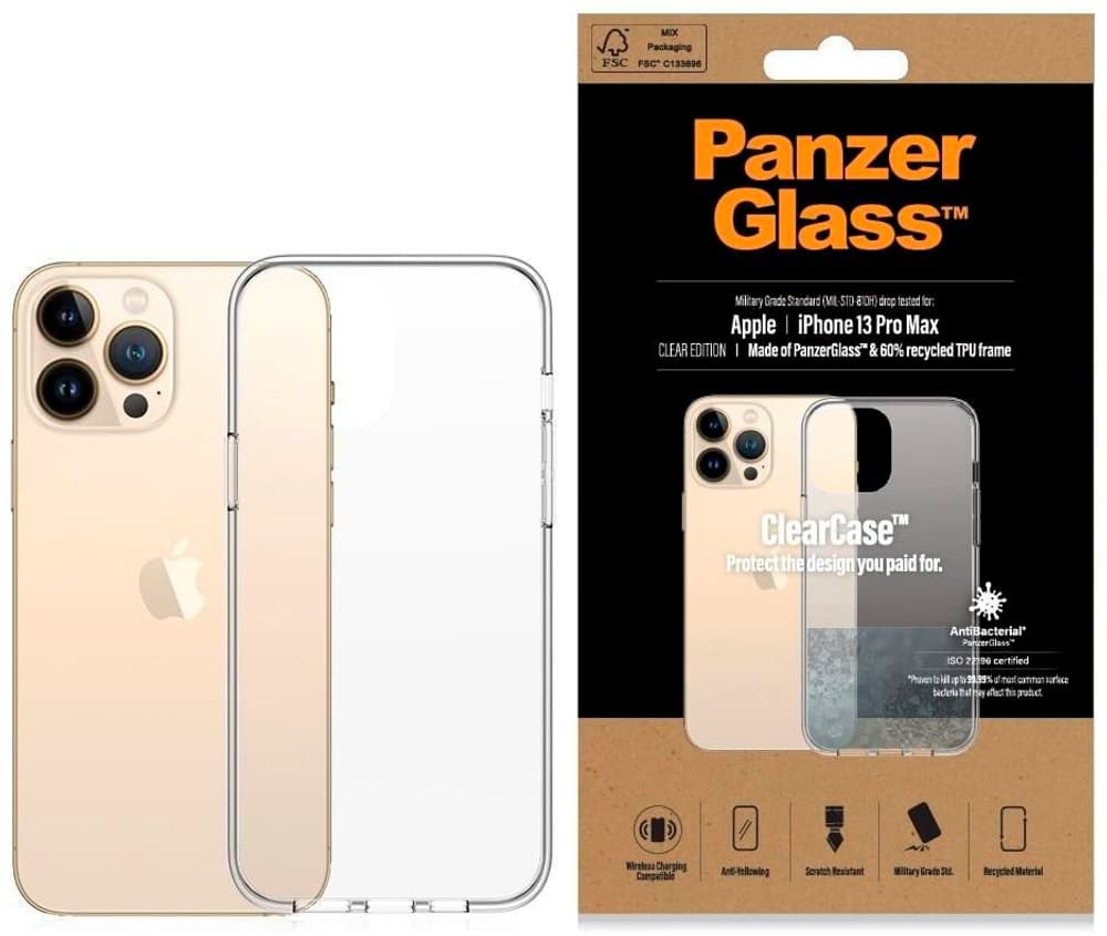 ClearCase AB iPhone 13 Pro Max Transparent Smartphone Hülle Panzerglass 785300196502 Bild Nr. 1