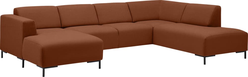 BROSCH Sofa U-Form 405872475256 Grösse B: 300.0 cm x T: 203.0 cm x H: 74.0 cm Farbe Rost Bild Nr. 1