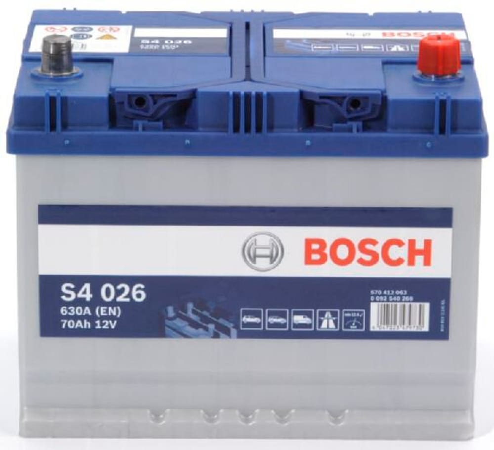 Batteria 12V/70Ah/630A Batteria per auto Bosch 621104600000 N. figura 1