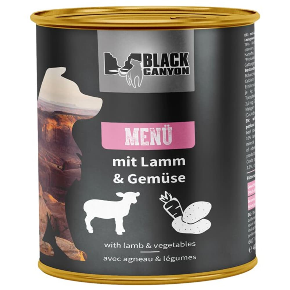 Menu Lamm, 820g Nassfutter Black Canyon 658571700000 Bild Nr. 1