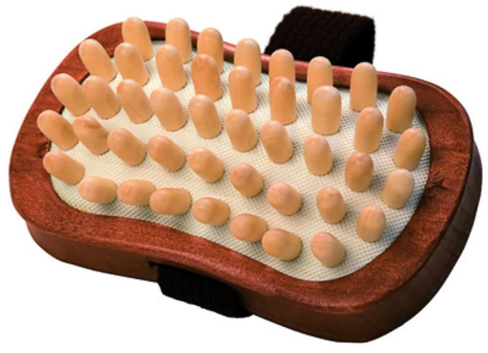 Spazzola anti-cellulite con nodo di legno Utensile da massaggio Croll & Denecke 676178100000 N. figura 1