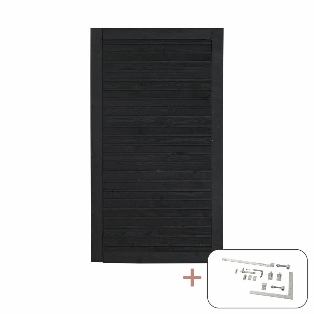 Porte simple Plank avec ferrures 100x163cm p. butée droite/gauche Porte PLUS 669700107279 Photo no. 1