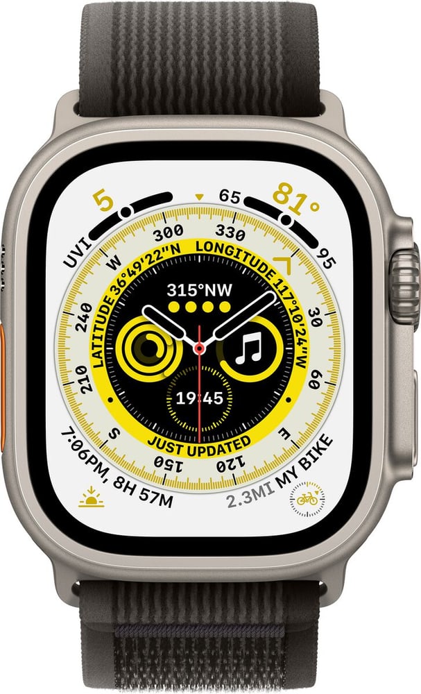 Watch Ultra GPS + Cellular, 49mm Titanium Case with Black/Gray Trail Loop - M/L Smartwatch Apple 785300169150 Bild Nr. 1