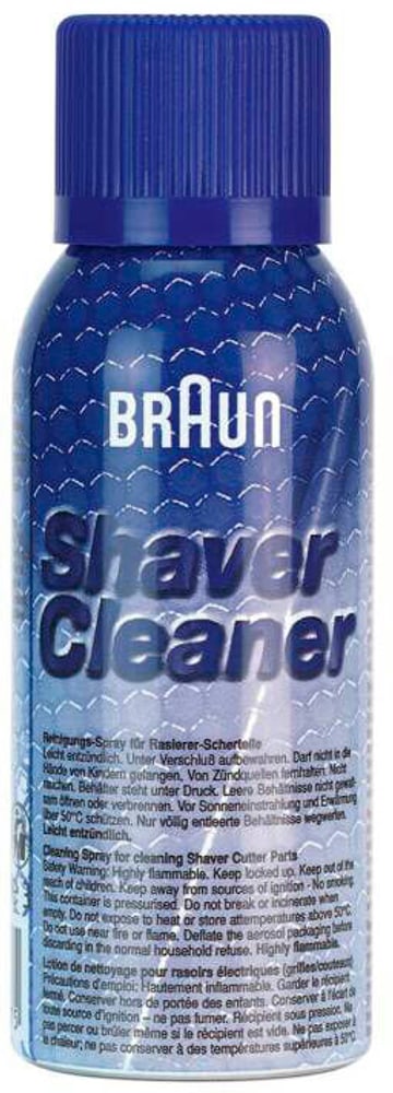 Shaver Cleaner spray detergente Pulizia rasoio Braun 717858800000 N. figura 1