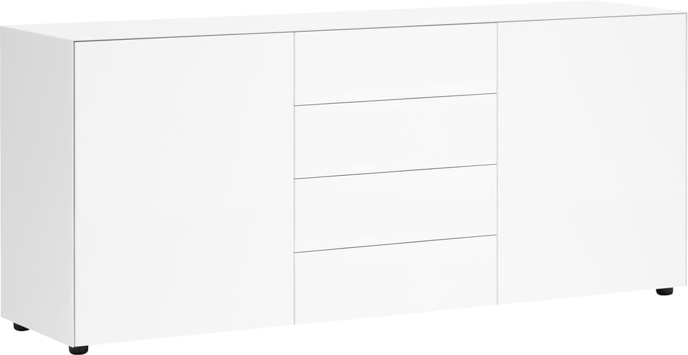 LUX Sideboard 400836700010 Dimensioni L: 180.0 cm x P: 46.0 cm x A: 74.5 cm Colore Bianco N. figura 1