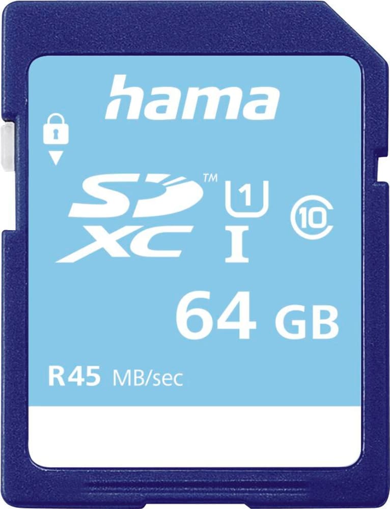 SDXC 64GB Class 10 UHS-I 45 MB / s Carte mémoire Hama 785300181351 Photo no. 1