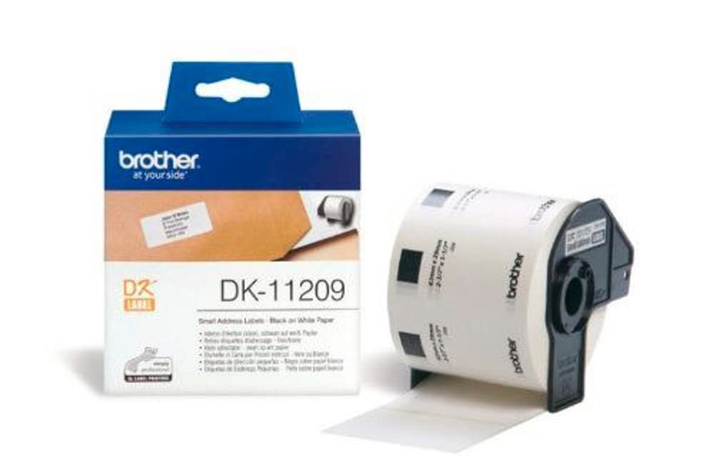 P-touch DK-11209 Adress-Etiketten (Klein) 800Stk./Rolle 29x62mm Stampante per etichette Brother 785302423539 N. figura 1